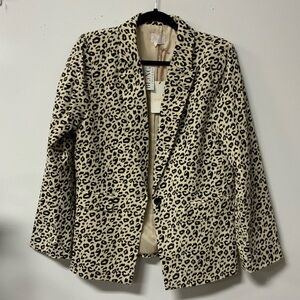 ENTRO LEOPARD PRINT JACKET
